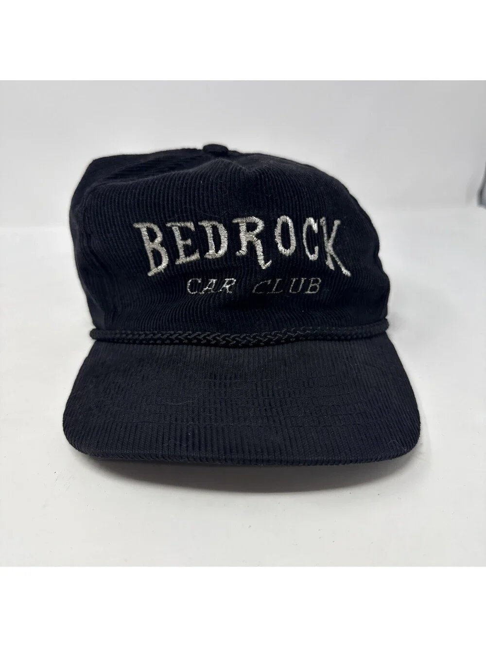 Bed Rock Car Club Soft Black Hat Adjustable